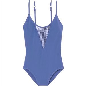 VS PINK BLUE MESH BODY SUIT ONE PIECE